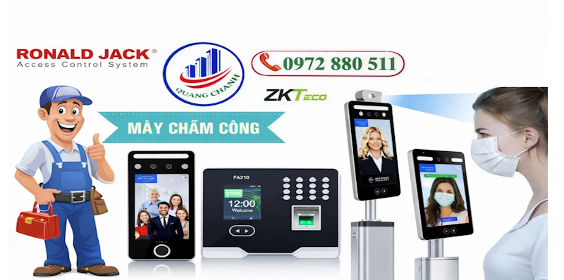 Máy chấm công chính hãng tại xã Bà Điểm