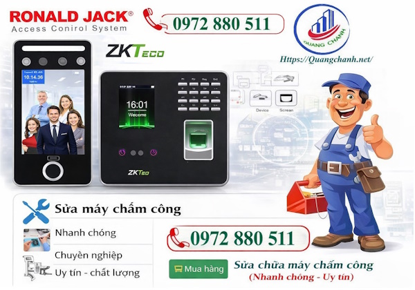 Dịch vụ sửa máy chấm công tại phường Bình Thới