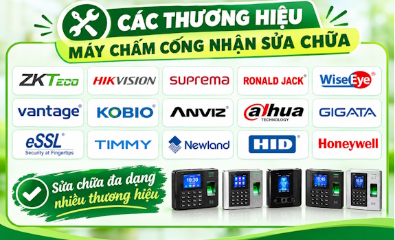 Sửa chữa máy chấm công giá rẻ tại phường Diên Hồng, tp Hồ Chí Minh