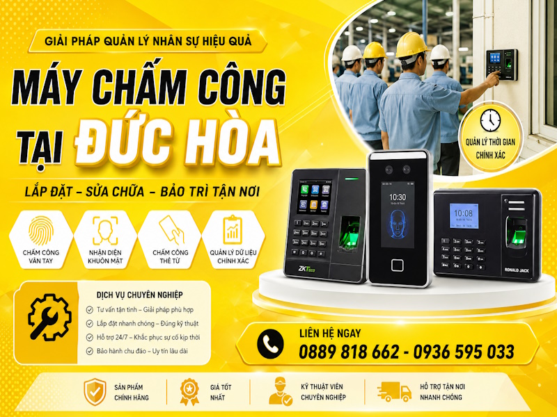 Máy chấm công Đức Hòa