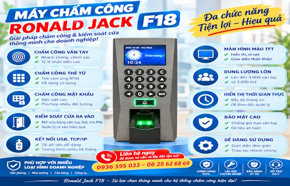 Chuyên lắp đặt máy Ronald Jack F18