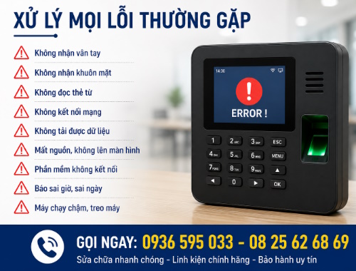 Chuyên sửa chữa máy chấm công giá rẻ tại phường Hòa Bình