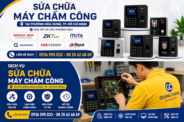 Công ty sửa chữa máy chấm công tại phường Hòa Hưng