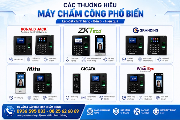 Dịch vụ máy chấm công chính hãng tại KCN Tân Đức
