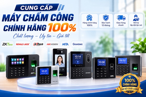 Máy chấm công vân tay giá rẻ tại tp Hồ Chí Minh