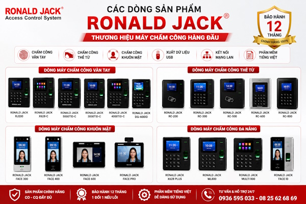 Máy chấm công Ronald Jack tại tp Hồ Chí Minh