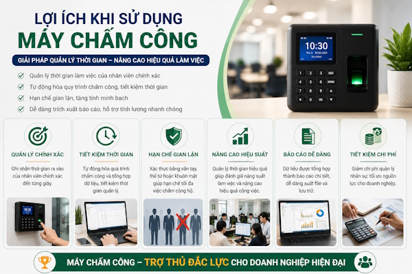 Máy chấm công chính hãng tại phường Tân Sơn Hòa, tp Hồ Chí Minh
