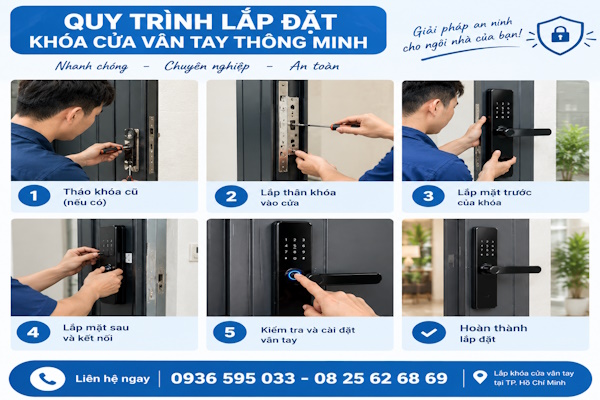 Đơn vị lắp đặt khóa cửa vân tay uy tín tại phường Thới An