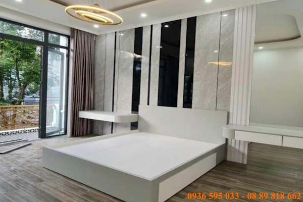 Thi công vách đầu giường pvc vân đá tại Quảng Ngãi