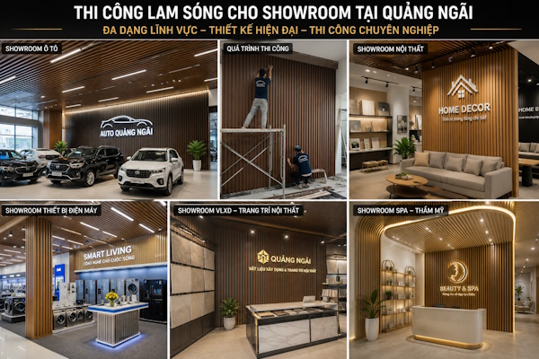 Chuyên nhận thi công Lam sóng trang trí tại quảng ngãi