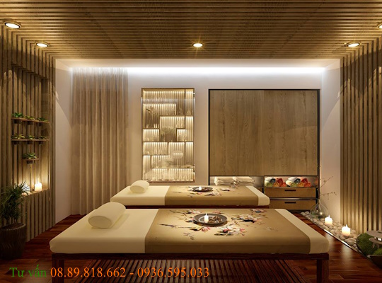 Thi công lam sóng cho tiệm spa tại quảng ngãi