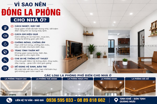 Nhận thi công la phong tại tịnh khê quảng ngãi