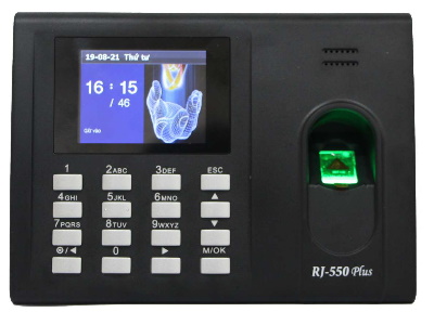 Máy chấm công vân tay + thẻ cảm ứng Ronald Jack RJ-550 Plus - Công ty TNHH  Thương Mại Dịch Vụ Quảng Chánh